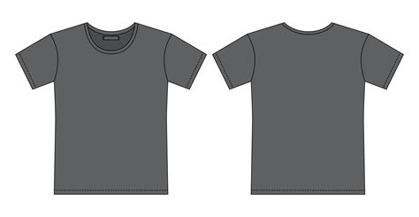 Blank Gray Shirt Template
